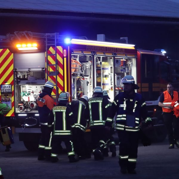 Übung: Unklare Rauchentwicklung auf dem Hof