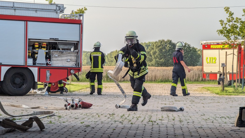 Gemeinsame Übung der Löschzüge Selm und Südkirchen