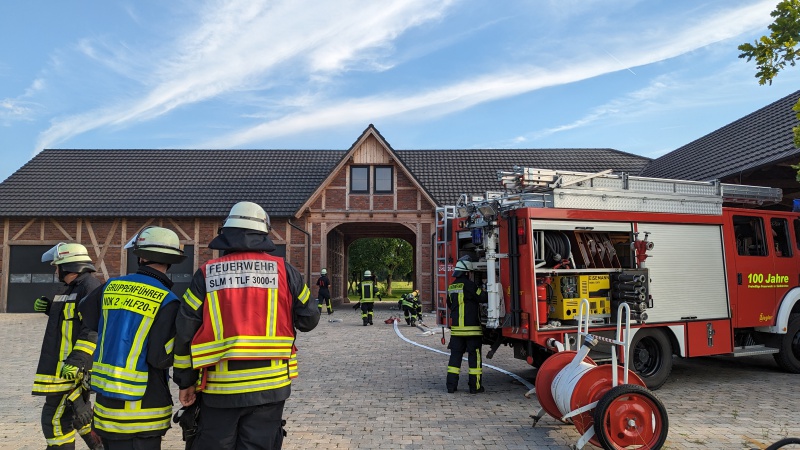 Gemeinsame Übung der Löschzüge Selm und Südkirchen