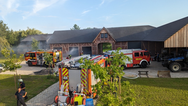 Gemeinsame Übung der Löschzüge Selm und Südkirchen
