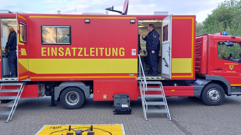 Einheit Bork führt Dienstabende mit Fernmeldedienst des Kreises Unna durch