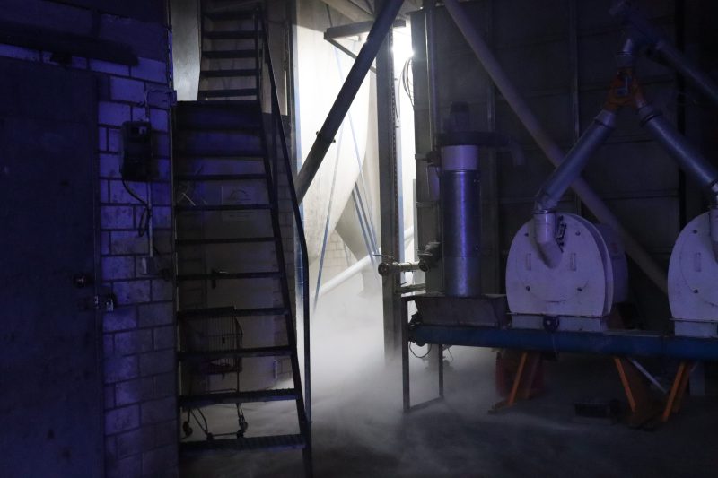 Übung: Unklare Rauchentwicklung auf dem Hof