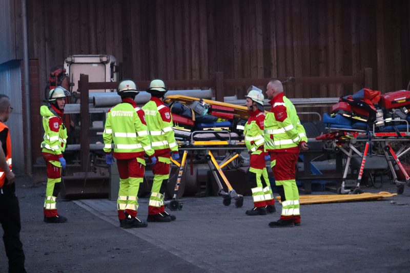 Übung: Unklare Rauchentwicklung auf dem Hof